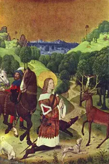 Der heilige Hubert Bischof von Lüttich: Die Bekehrung des heiligen Hubertus.