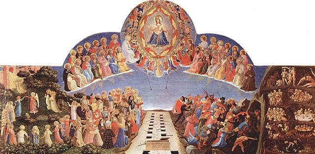 Das jüngste Gericht gemalt von Fra Angelico