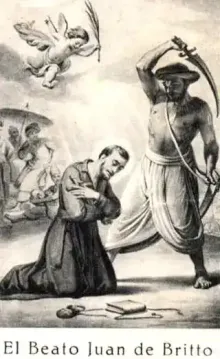 Heiliger Johannes de Britto Missionar: Seine Hinrichtung