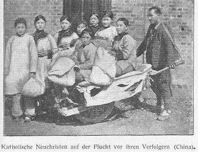 Eine Gruppe chinesischer Neuchristen auf der Flucht vor ihren Verfolgern