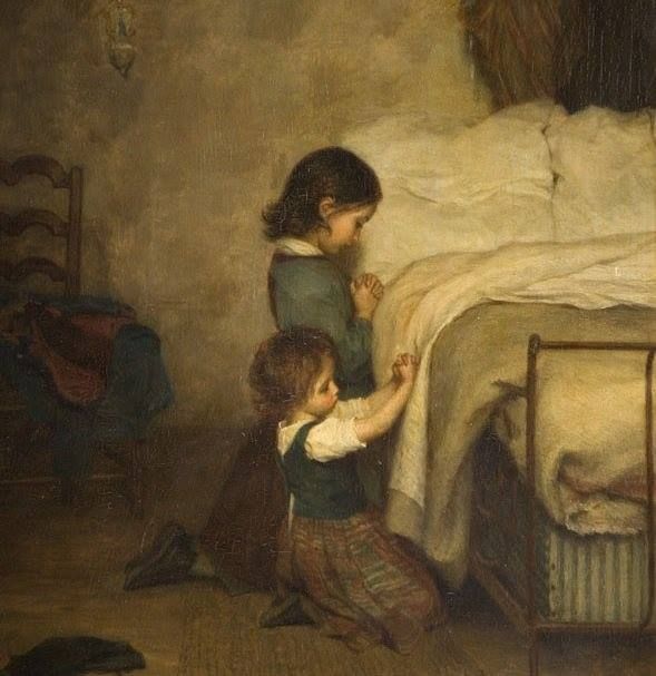 Ernste Worte an Eltern und Erzieher: betende Kinder vor dem Schlafengehen oder am Morgen
