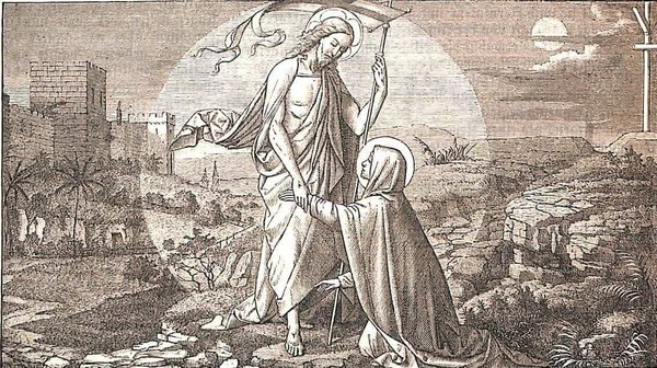 Maria Magdalena trifft den auferstandenen Herrn im Garten