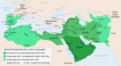 Die Schlacht bei Poitiers gegen die Mauren: Islamische Expansion bis zu den Umayyaden