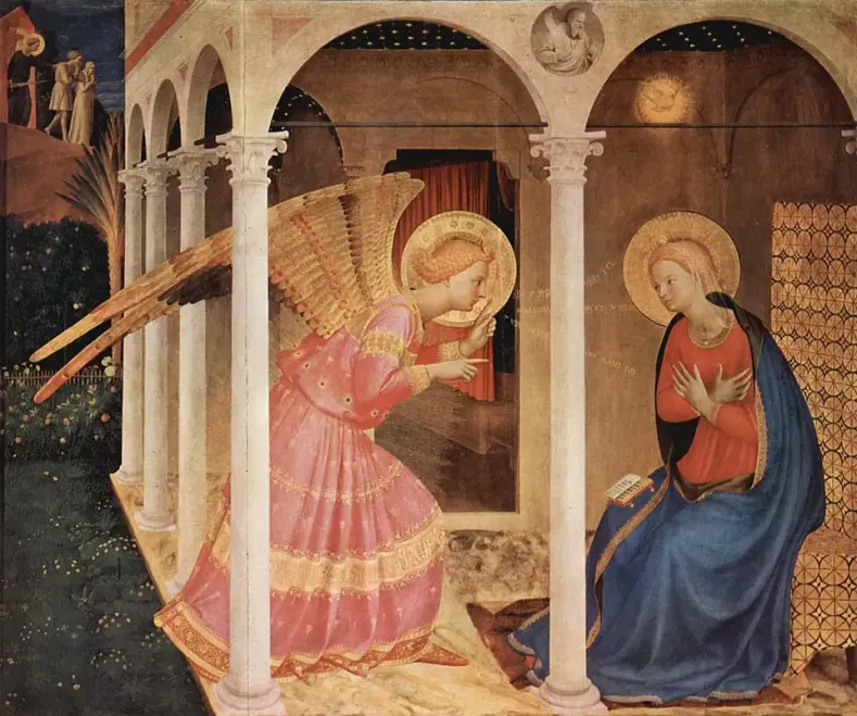 Unterricht vom englischen Gruß und Auslegung: Ave Maria von Fran Angelico