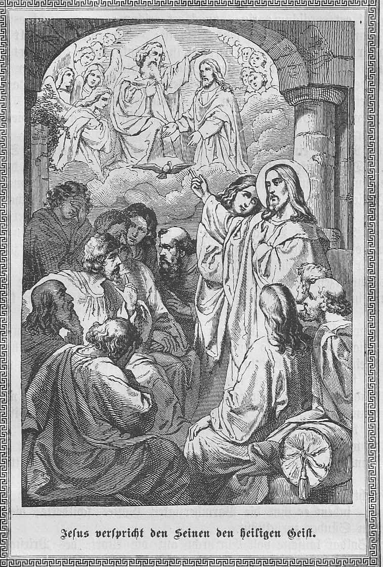 Der Pfingstkreis im Kirchenjahr: Jesus verspricht den Aposteln den heiligen Geist