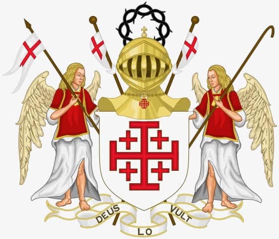 Die Veranlassung der Kreuzzüge: „Deus lo vult“ ist als Wahlspruch des Ritterordens vom Heiligen Grab zu Jerusalem