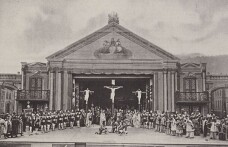 Die Verlassenheit Jesu unseres Heilandes am Kreuz: Foto Oberammergauer Passionsspiel 1871
