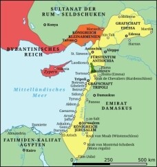 Die Kreuzfahrerstaaten um 1135