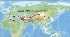Ausbreitung des Manichäismus von 300 bis 500 n. Chr.
