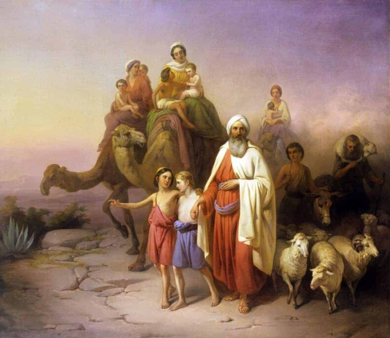 Abraham ist Vorbild des Glaubens: Er verlässt das heidnische Ur und zieht nach Kanaan auf Geheiß Gottes