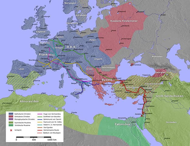 Der erste Kreuzzug (1095 bis 1100)