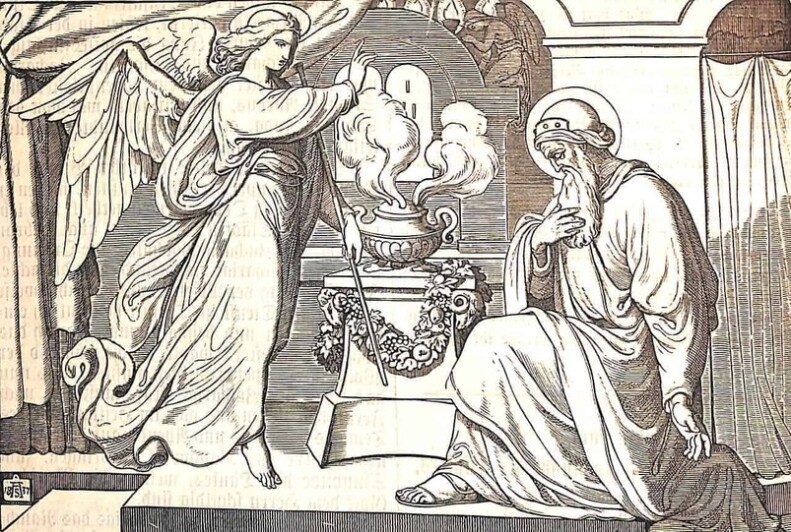 Verkündigung der Geburt von Johannes durch den Engel an Zacharias