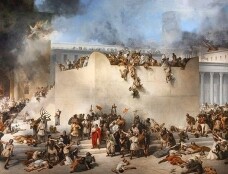 Gräuel der Verwüstung in Jerusalem: Die Zerstörung des Tempels von Jerusalem -Francesco Hayez