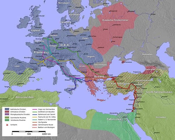 Der erste Kreuzzug (1095 bis 1100)