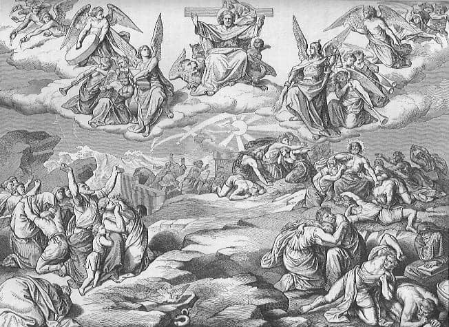 Das allgemeine Gericht: Jesus Christus, der Richter über die ganze Menschheit im jüngsten Gericht