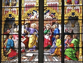 Das Apostelkonzil zu Jerusalem: Glasfenster im Kölner Dom