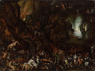 Von den Peinen der Hölle: Pein der Sinne: Bild von Carl Ludwig Beutler (ca. 1669)