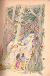 Die Engel führen die letzten Kinder durch den Dschungel zum Priester, um vor dem Ende der Welt getauft zu werden; 