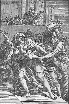 König Herodes gibt Anweisung, die unschuldigen Kinder in Bethlehem zu ermorden.