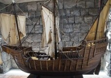 Modell des Schiffs von Kolumbus