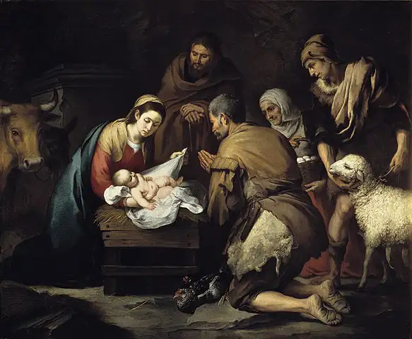 Ankunft und verborgenes Leben Jesu: Anbetung ded Jesukindes durch die Hirten